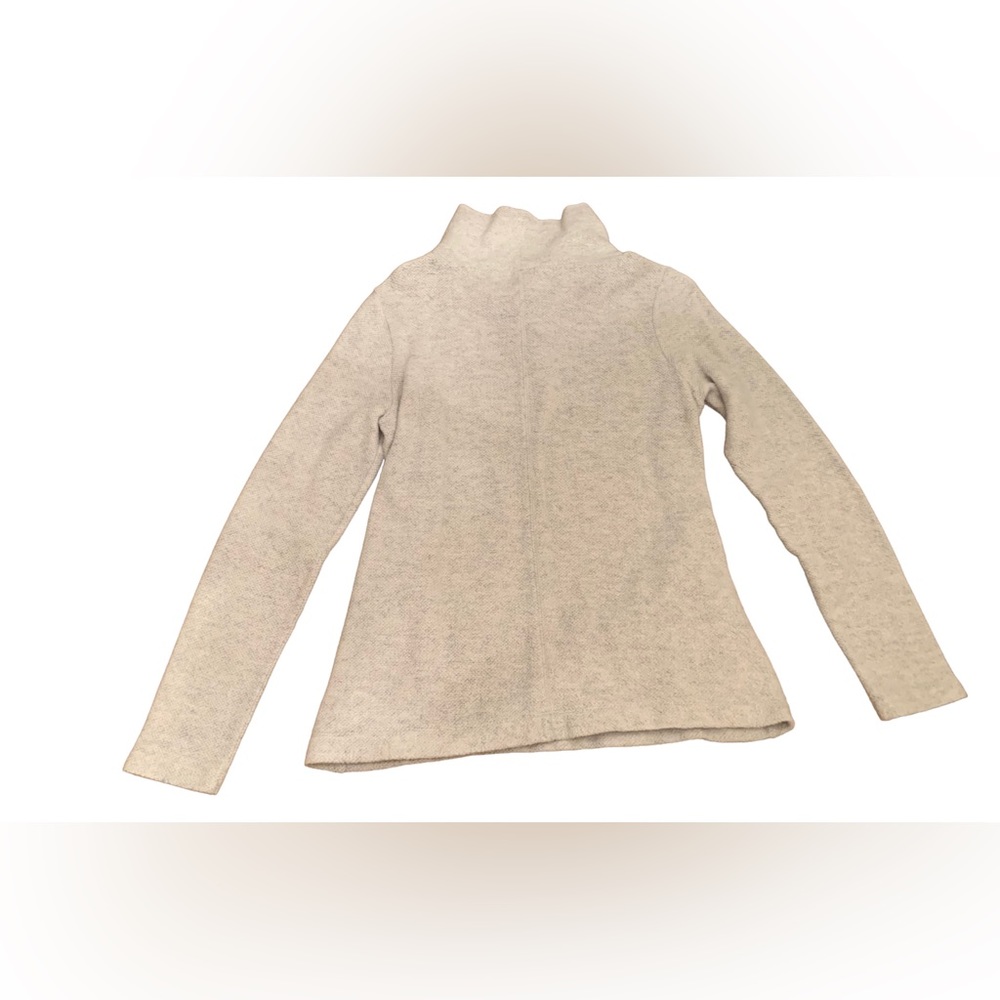 J. Crew Heather Gray Cowl Neck Fleece Pullover